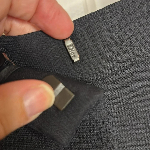 EUC DIOR womens black wool and silk regular fit pant size US 4 or FR36 - Picture 5 of 10